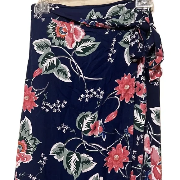 Japna, 100% Rayon, Floral Print, Maxi Length, Wrapped Skirt, Multi, XS - Picture 3 of 7